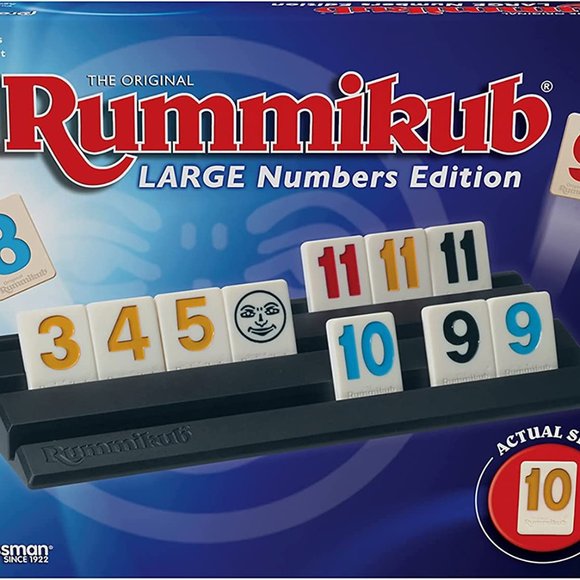 Pressman Toys New Pressman Rummikub Large Numbers Edition Original